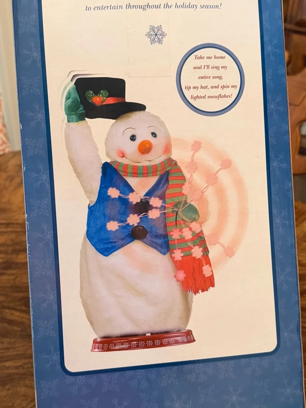 Vintage Rare 2004 Gemmy Holiday Spinning Singing “Snow Miser” Animated Snowman